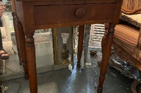 1 Drawer Side Table 24"W x 17.5"D x 29"H Item#811
