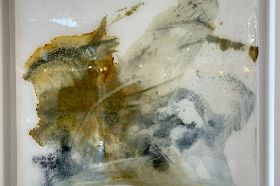 "Abstract 3" Artist: Rushton Waltchack 14x14 (framed) Item 55-310231414f