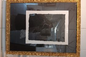 Mitchell Walters, "Figure on Blk Mt, gld frame 1", Item 14-372219.525.5a