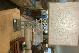 PR Lamps Curvy Iron w/Shades