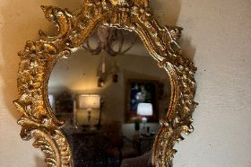 Italian Carved Mirror, 14x22