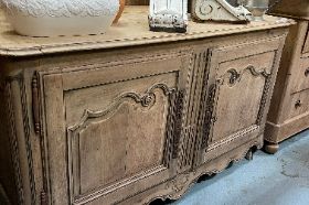 2 Door Bleached Buffet 56"W x 25"D x 34"H Item#857