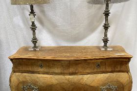 Burled Bleached Chest, 47Wx22Dx33H