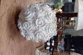 Round White Base Lamp (no shade)