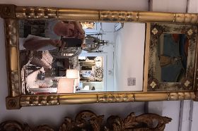 Decorative mirror with painting