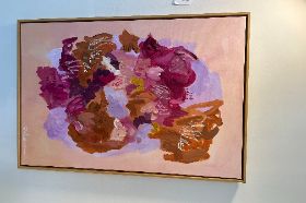 "Out of Office", 24"x36", Neutral Frame, Sarah Thorne Davis